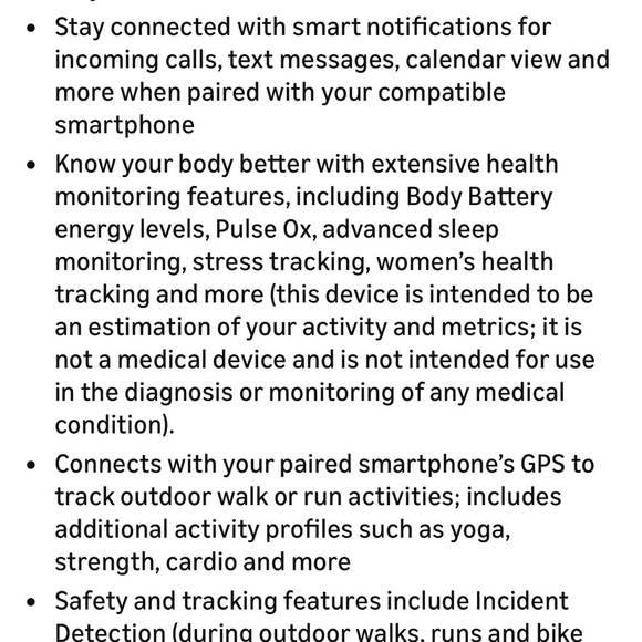 Garmin Vivomove Sport Hybrid Smartwatch in Cocoa - Picture 14 of 15